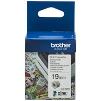 brother cz1003 label roll 19mm x 5m white