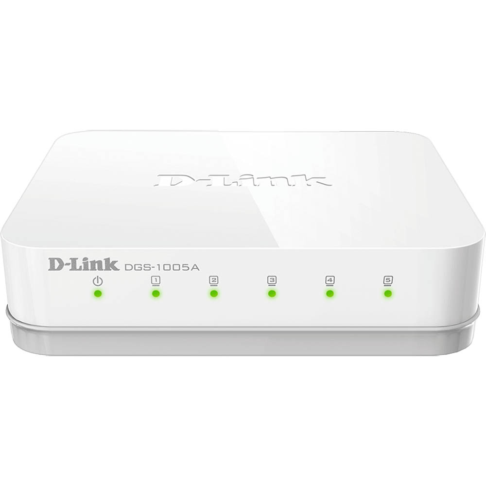 Image for D-LINK DGS-1005A DESKTOP SWITCH 5 PORT GIGABIT WHITE from Challenge Office Supplies