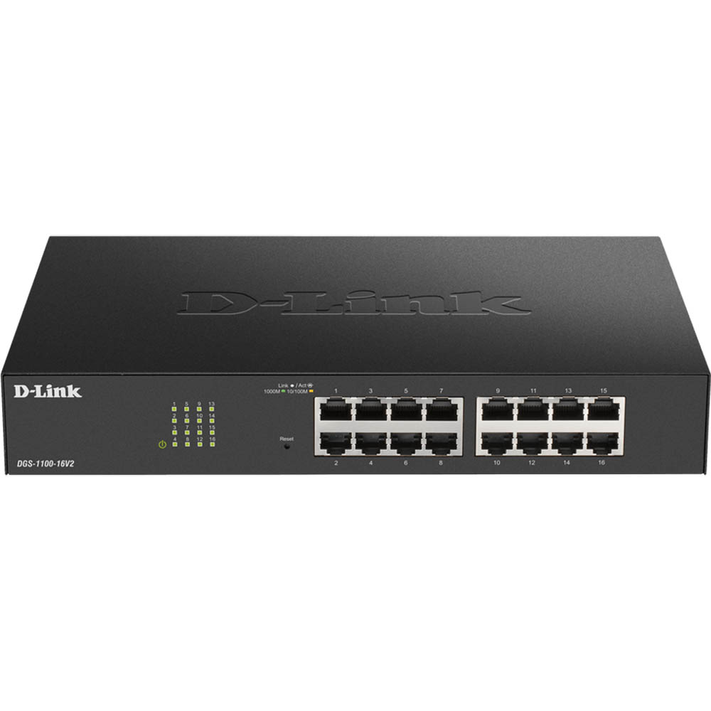 Image for D-LINK DGS-1100-16V2 SMART SWITCH 16 PORT GIGABIT MANAGED BLACK from SNOWS OFFICE SUPPLIES - Brisbane Family Company