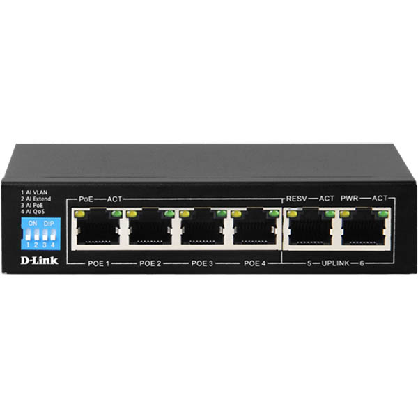 Image for D-LINK DGS-F1006P-E 6-PORT GIGABIT POE SWITCH from Memo Office and Art