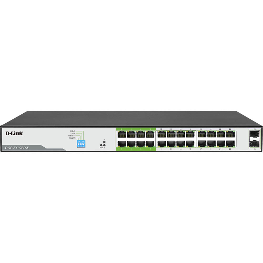 Image for D-LINK DGS-F1026P-E 26-PORT GIGABIT POE SWITCH from Memo Office and Art
