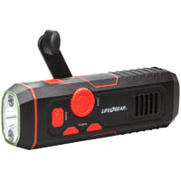 lifegear stormproof crank radio light