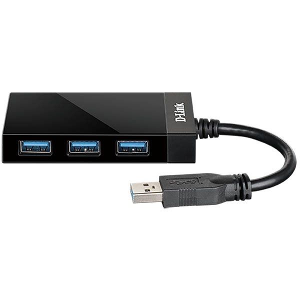 Image for D-LINK DUB-1341 SUPER SPEED 4-PORT HUB USB-A 3.0 BLACK from BusinessWorld Computer & Stationery Warehouse