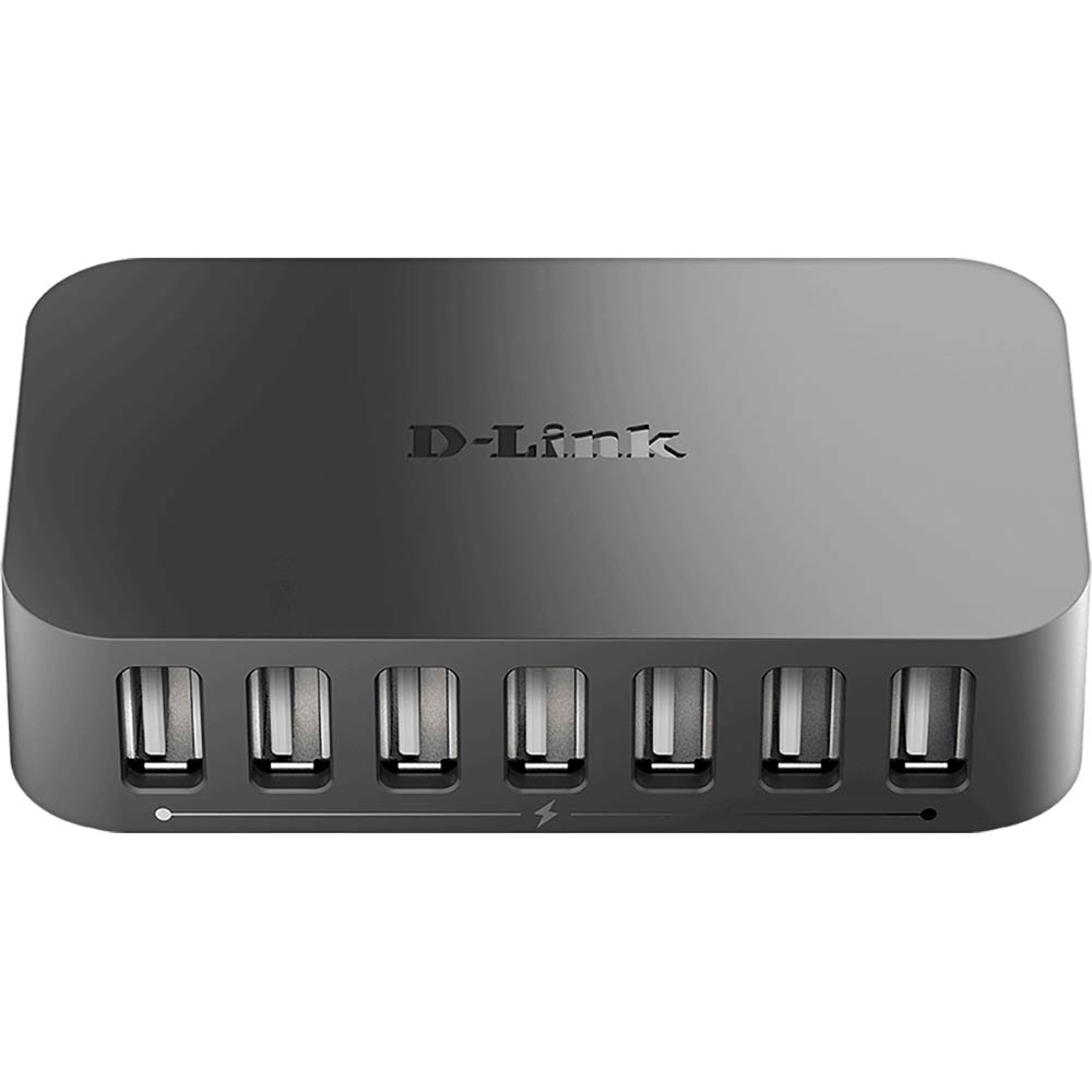 Image for D-LINK DUB-H7 POWERED 7-PORT HUB USB-A 2.0 BLACK from York Stationers