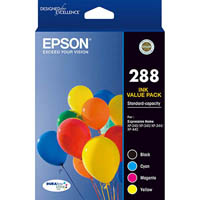 epson 288 ink cartridge cyan/magenta/yellow/black