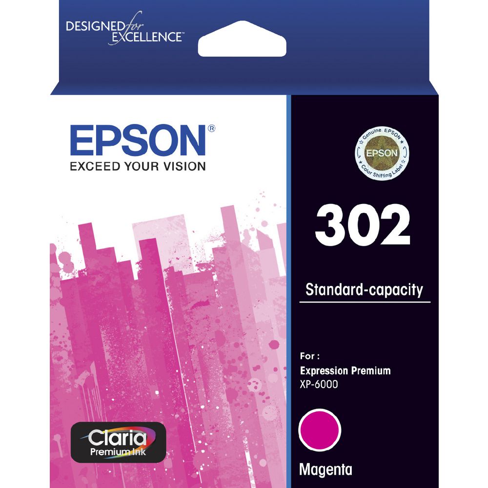 Image for EPSON 302 INK CARTRIDGE MAGENTA from Prime Office Supplies