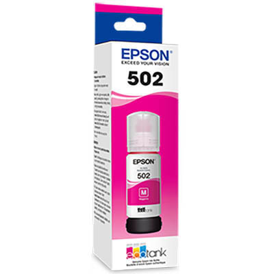 Image for EPSON T502 ECOTANK INK BOTTLE MAGENTA from Office Heaven