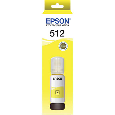Image for EPSON T512 ECOTANK INK BOTTLE YELLOW from BusinessWorld Computer & Stationery Warehouse