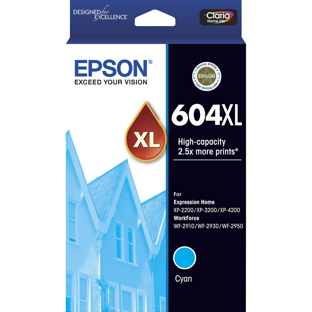 Image for EPSON 604XL INK CARTRIDGE HIGH YIELD CYAN from ONET B2C Store