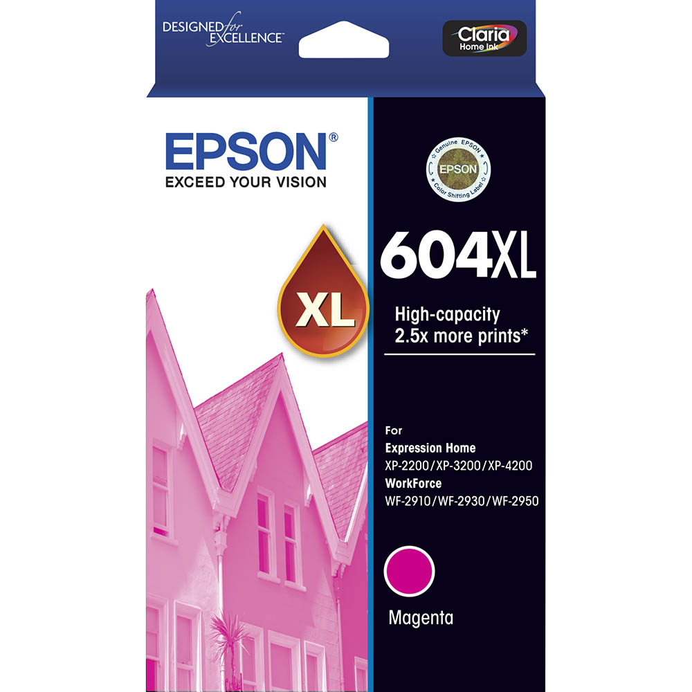 Image for EPSON 604XL INK CARTRIDGE HIGH YIELD MAGENTA from ONET B2C Store