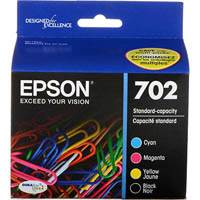 epson 702 ink cartridge cyan/magenta/yellow/black