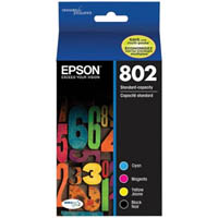 epson 802 ink cartridge cyan/magenta/yellow/black