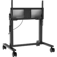 maxhub est09 height adjustable monitor trolley black
