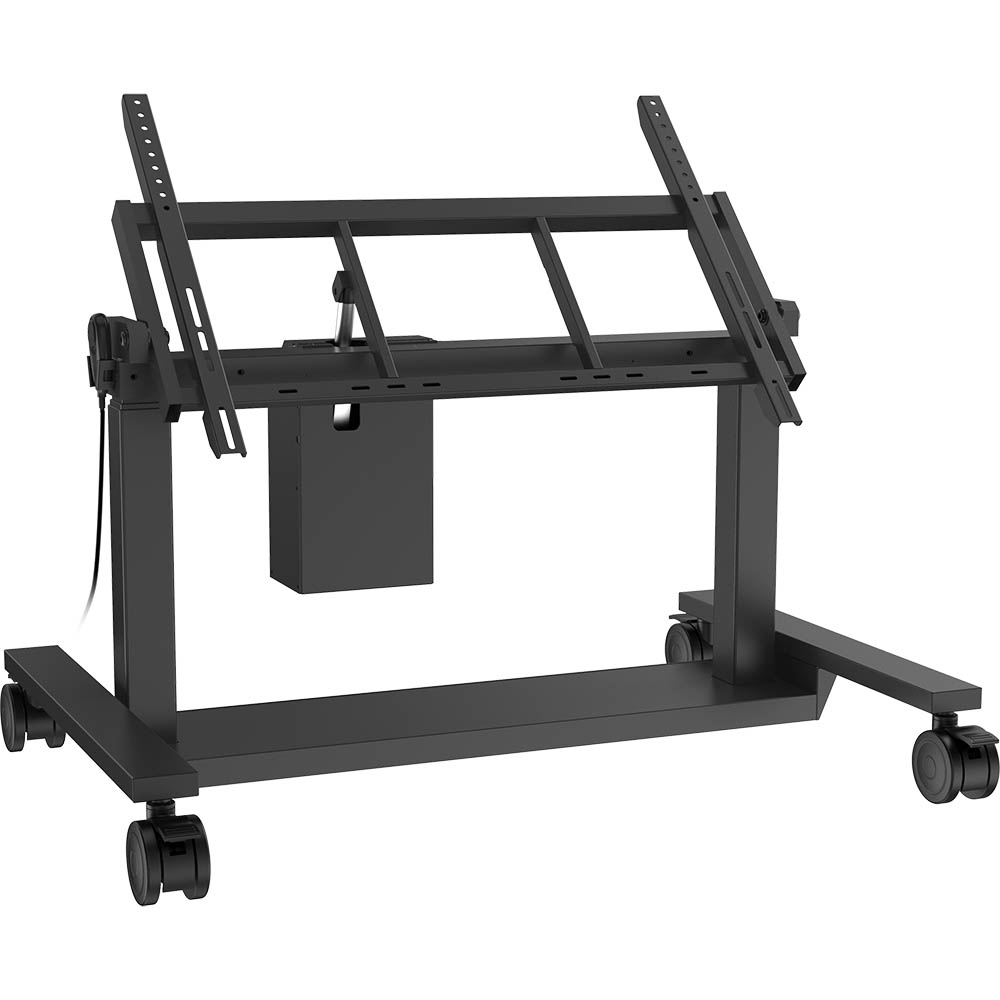 Image for MAXHUB EST11 HEIGHT ADJUSTABLE TILTING MONITOR TROLLEY BLACK from BusinessWorld Computer & Stationery Warehouse