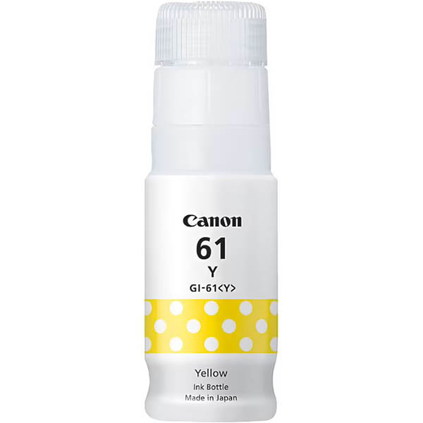 Image for CANON GI61 MEGATANK INK BOTTLE 70ML YELLOW from Challenge Office Supplies