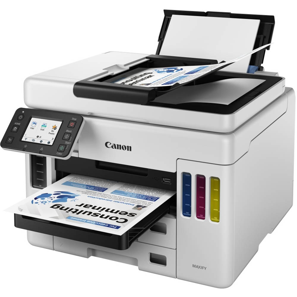 Image for CANON GX7060 MAXIFY MEGATANK WIRELESS MULTIFUNCTION INKJET PRINTER A4 from Clipboard Stationers & Art Supplies