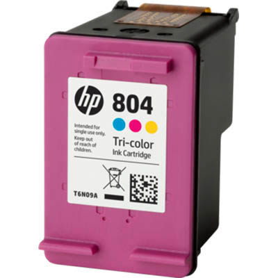 Image for HP T6N09AA 804 INK CARTRIDGE COLOUR PACK from Challenge Office Supplies