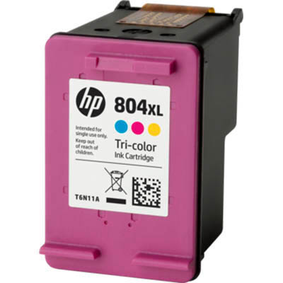 Image for HP T6N11AA 804XL INK CARTRIDGE HIGH YIELD COLOUR PACK from Office Heaven
