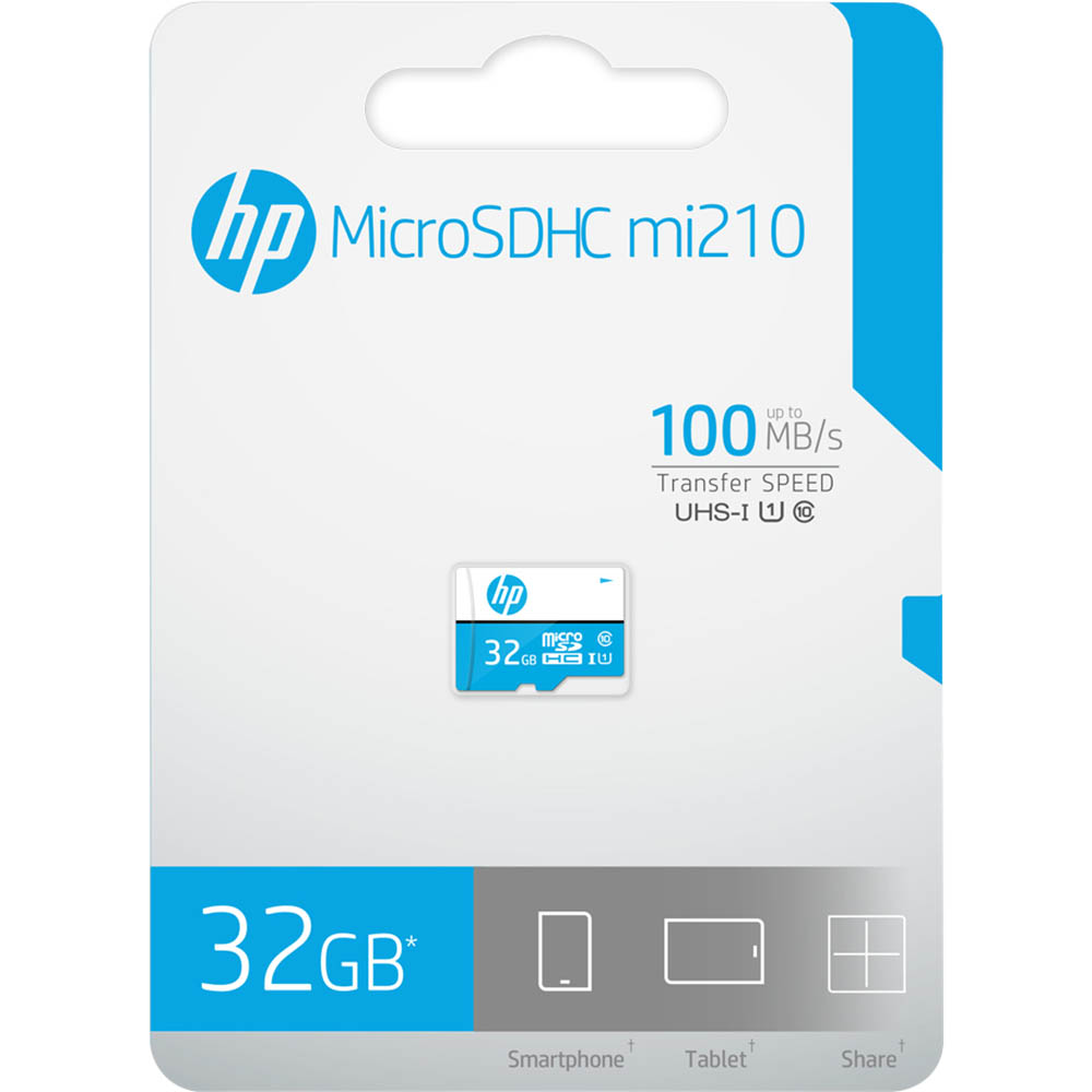 Image for HP U1 HIGH SPEED MICROSD CARD 32GB from Mitronics Corporation