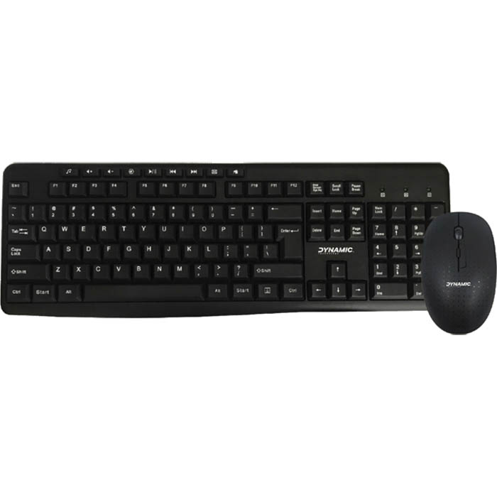 Image for DYNAMIC TECHNOLOGY KM1918 WIRELESS KEYBOARD AND MOUSE COMBO BLACK from Mitronics Corporation