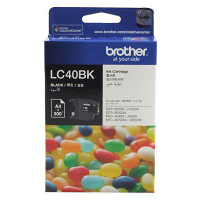 Image for BROTHER LC40BK INK CARTRIDGE BLACK from Mitronics Corporation