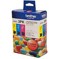 brother lc40cl3pk ink cartridge value pack cyan/magenta/yellow