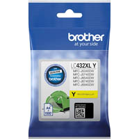 brother lc432xl ink cartridge high yield yellow