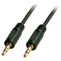 lindy 35641 3.5mm stereo audio cable 1m black