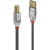 lindy 36640 cromo line usb-a to usb-b 2.0 cable 0.5m grey