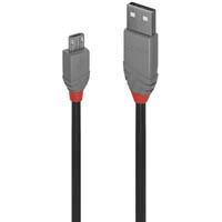 lindy 36731 anthra line usb-a 2.0 to micro-b cable 0.5m black