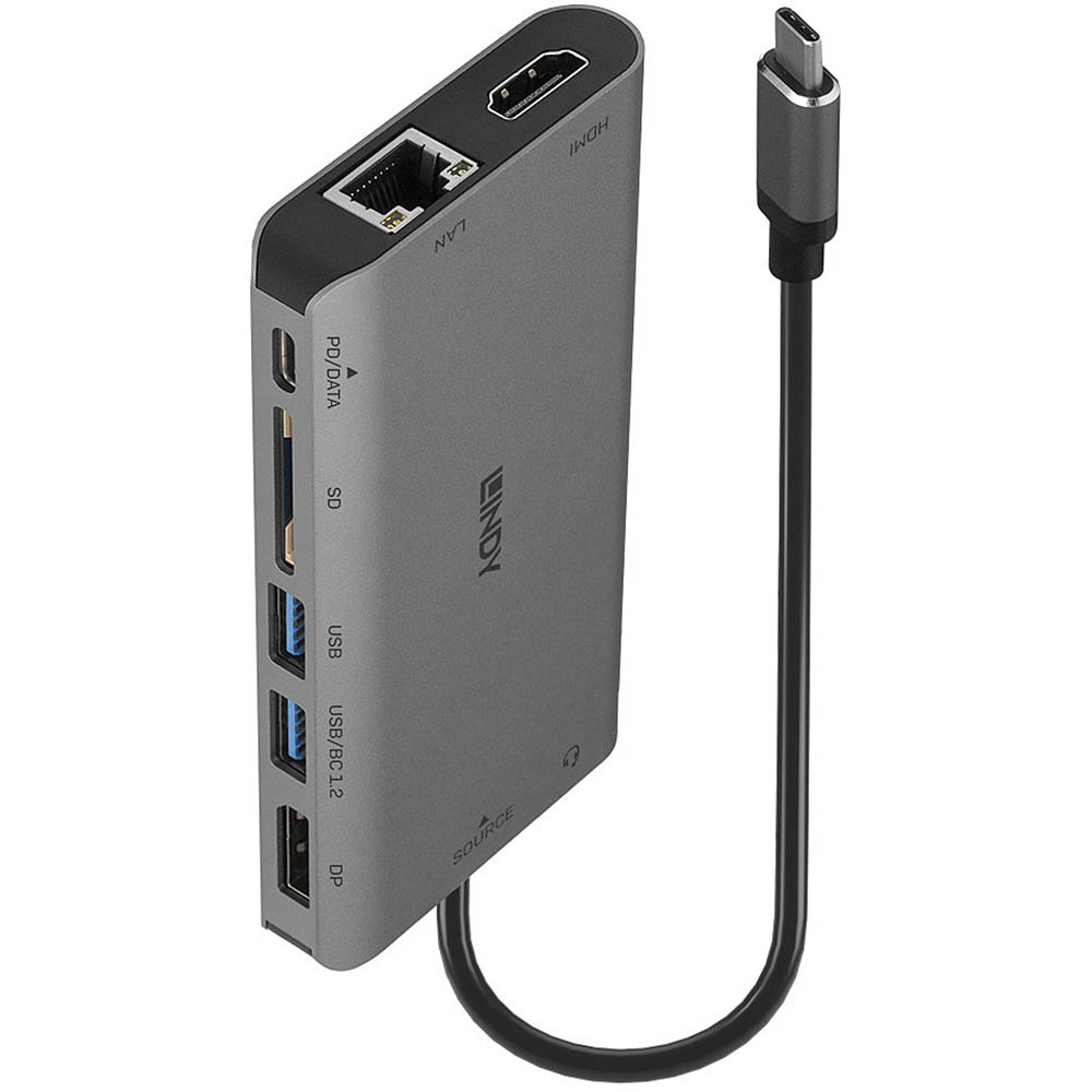 LINDY 43323 MINI LAPTOP DOCK USB-C 3.2 SILVER |  | 7109648