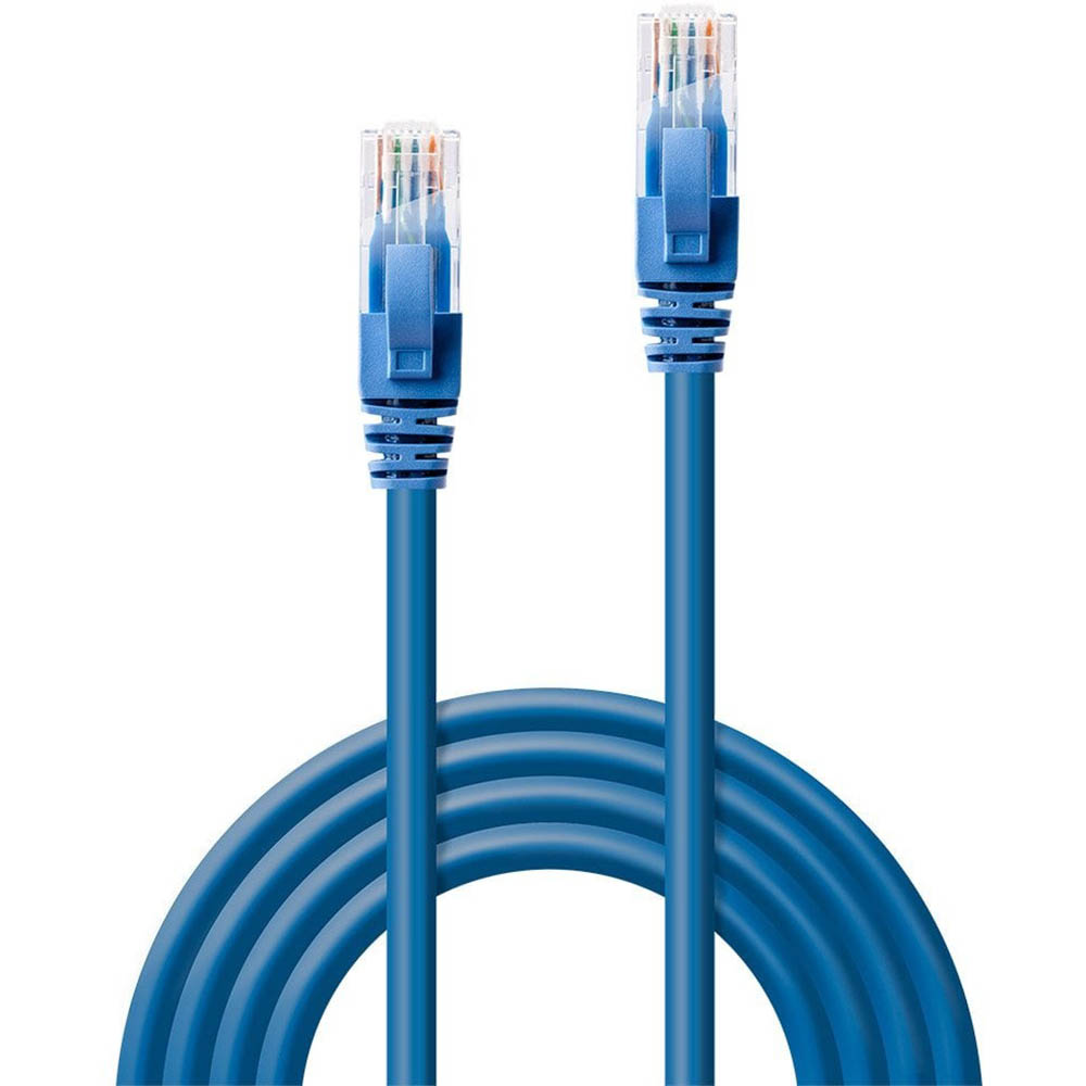 Image for LINDY 48025 NETWORK CABLE CAT6 U/UTP GIGABIT 30M BLUE from Office Heaven