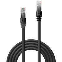 lindy 48075 network cable cat6 u/utp gigabit 300mm black