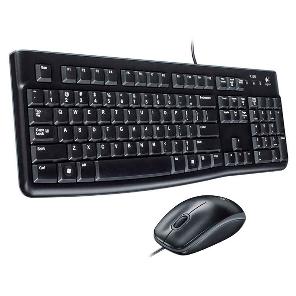 Image for LOGITECH MK120 WIRED KEYBOARD AND MOUSE COMBO BLACK from Office Express