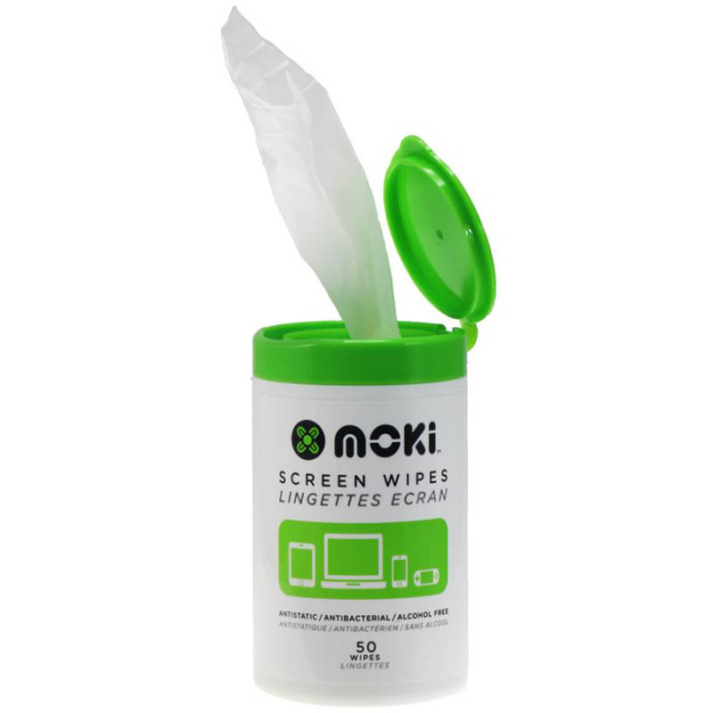 Image for MOKI SCREEN WIPES TUB 50 from Office Heaven