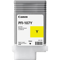 canon pfi107 ink cartridge yellow