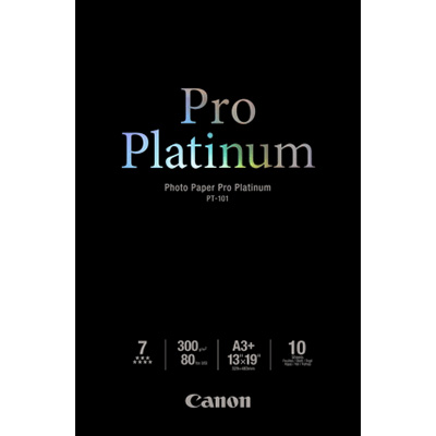 Image for CANON PT-101 PRO PLATINUM PHOTO PAPER 300GSM A4 WHITE PACK 20 from BusinessWorld Computer & Stationery Warehouse