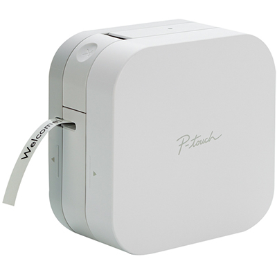 Image for BROTHER PT-P300BT P-TOUCH CUBE BLUETOOTH LABEL PRINTER WHITE from Office Heaven