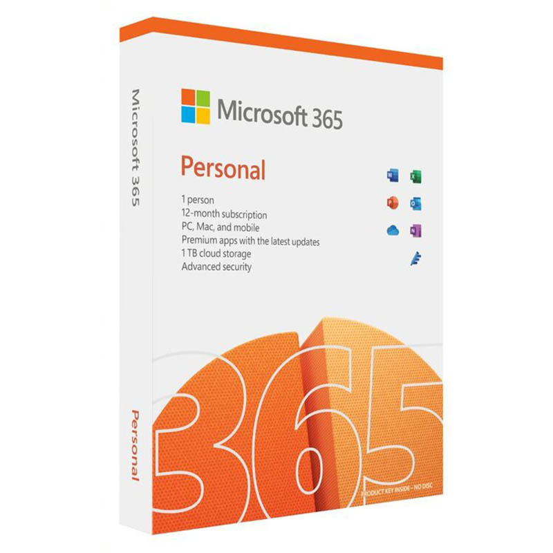 Image for MICROSOFT 365 PERSONAL 1YEAR SUBSCRIPTION from Australian Stationery Supplies