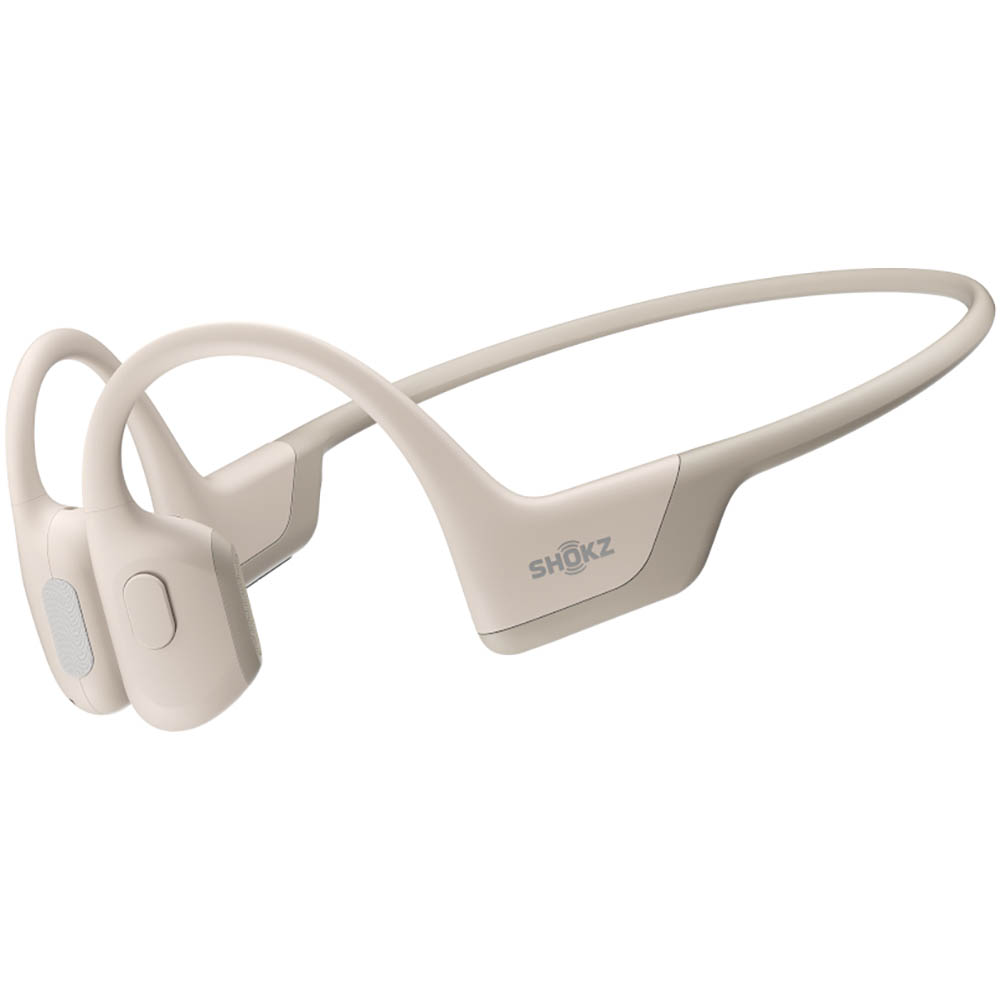 Image for SHOKZ OPENRUN PRO WIRELESS BLUETOOTH BONE CONDUCTION HEADPHONES BEIGE from Prime Office Supplies