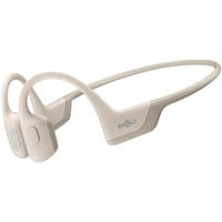 shokz openrun pro wireless bluetooth bone conduction headphones beige