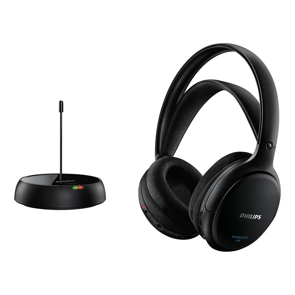 Image for PHILIPS WIRELESS HIFI HEADPHONES BLACK from Memo Office and Art