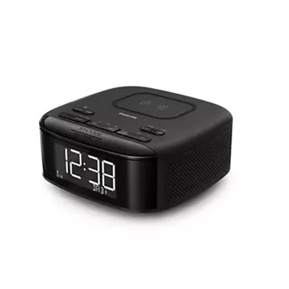 Image for PHILIPS ALARM CLOCK RADIO BLACK from Office Heaven