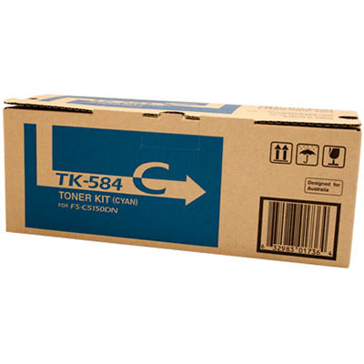 Image for KYOCERA TK584C TONER CARTRIDGE CYAN from Challenge Office Supplies