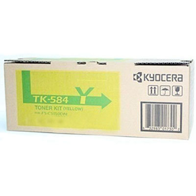 Image for KYOCERA TK584Y TONER CARTRIDGE YELLOW from BusinessWorld Computer & Stationery Warehouse