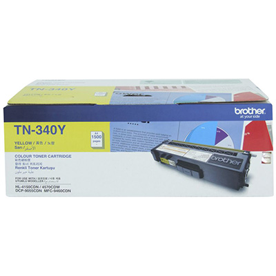 Image for BROTHER TN340Y TONER CARTRIDGE YELLOW from Office Heaven