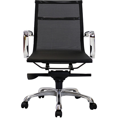 Image for AERO MANAGERS CHAIR MEDIUM MESH BACK ARMS BLACK from Australian Stationery Supplies
