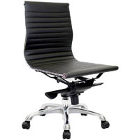 aero managers chair medium back pu black