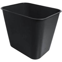 esselte sws plastic waste bin 15 litre black