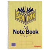 spirax 595 notebook 7mm ruled spiral bound side open 120 page a4